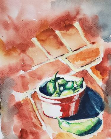 Print of Expressionism Food Paintings by Indrani Mitra