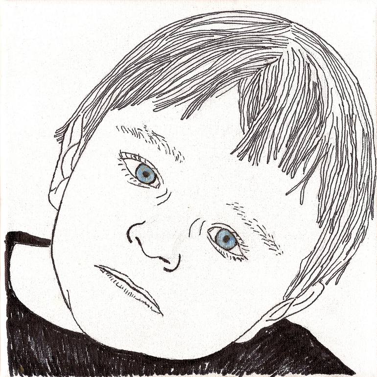 Original Figurative Children Mixed Media by Aintzane De Luna