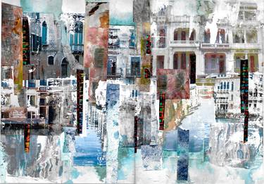 Original Fine Art Cities Collage by Suzsi Corio