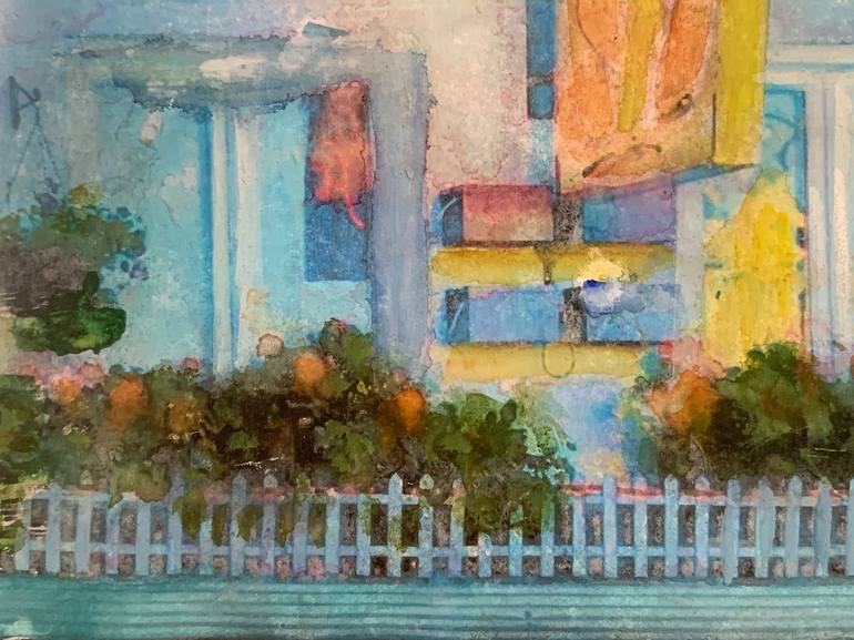 Original Fine Art Architecture Painting by Suzsi Corio