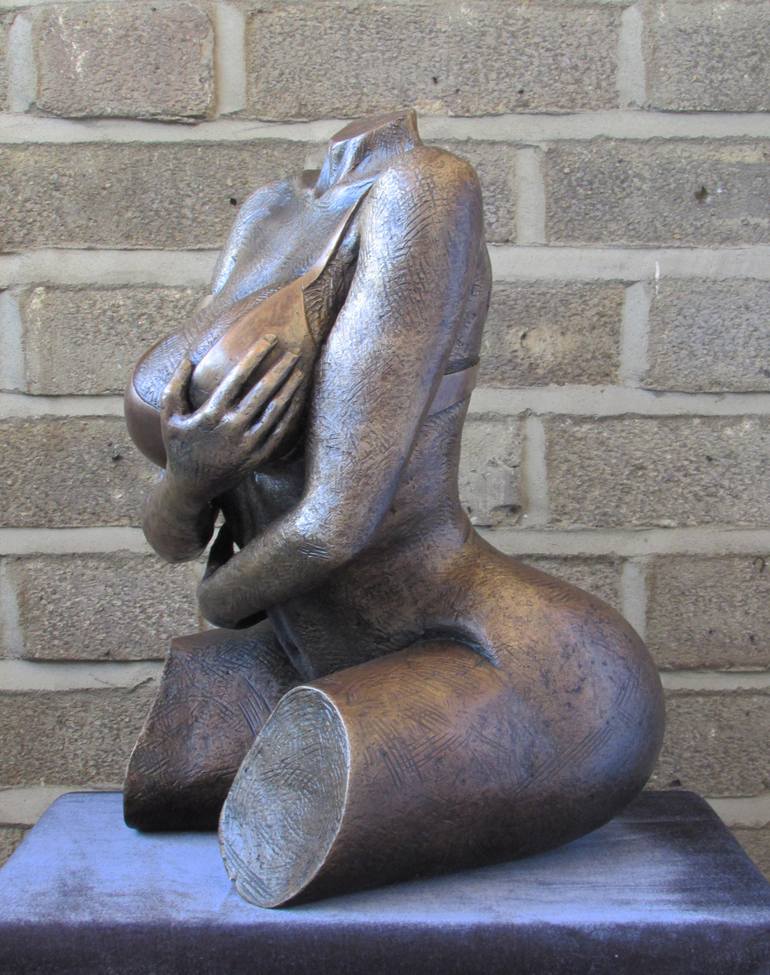 Original Figurative Erotic Sculpture by Konrad Wisniewski