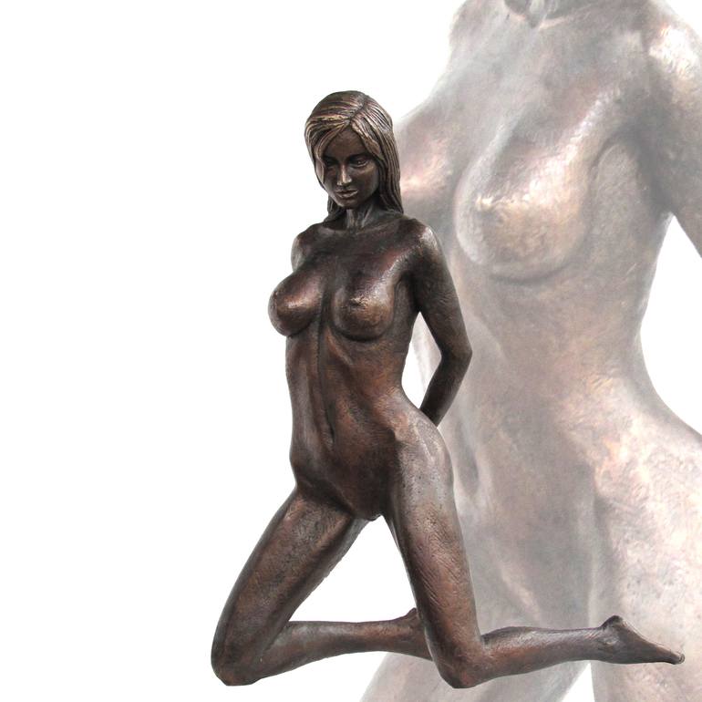 Original Figurative Erotic Sculpture by Konrad Wisniewski