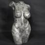 Bronze feamle torso by Konrad Wisniewski. Silver patina on bronze. Certificate of Authenticity