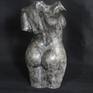 Bronze feamle torso by Konrad Wisniewski. Silver patina on bronze. Certificate of Authenticity