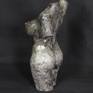 Bronze feamle torso by Konrad Wisniewski. Silver patina on bronze. Certificate of Authenticity
