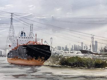 Original Realism Ship Paintings by Francisco Andrés Carrión