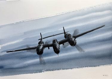 Print of Realism Airplane Paintings by Francisco Andrés Carrión