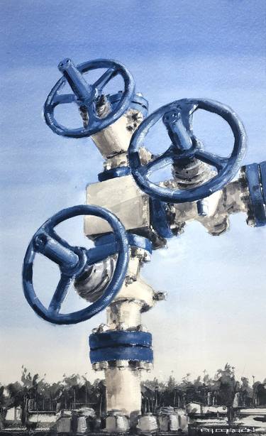 Original Realism Science/Technology Paintings by Francisco Andrés  Carrión