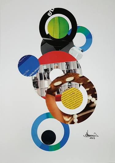 Print of Abstract Geometric Collage by Richard Brandão