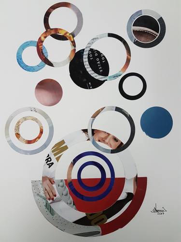 Print of Abstract Geometric Collage by Richard Brandão