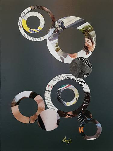 Original Geometric Collage by Richard Brandão