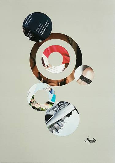 Print of Abstract Geometric Collage by Richard Brandão