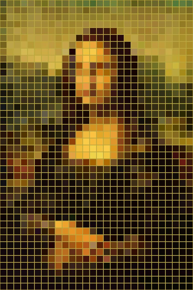 Monalisa Original Painting by Richard Brand o Saatchi Art