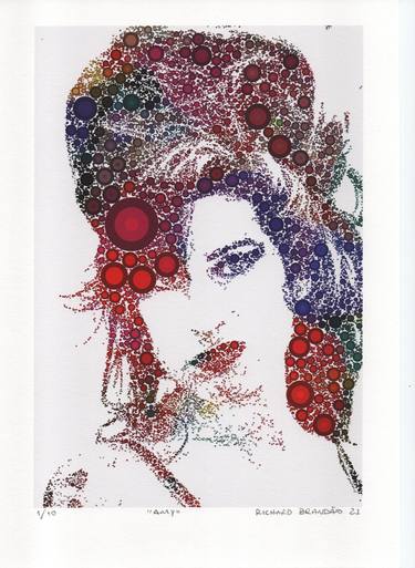 Original Pop Art Pop Culture/Celebrity Printmaking by Richard Brandão