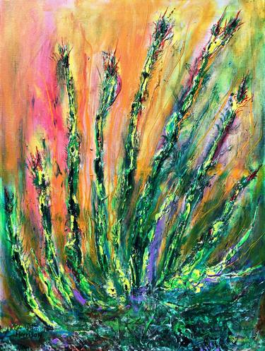 Original Abstract Botanic Paintings by Michael Todd Morrison