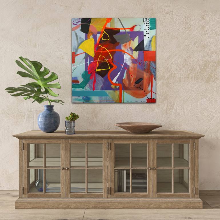 Original Abstract Expressionism Abstract Painting by Wendy Grace