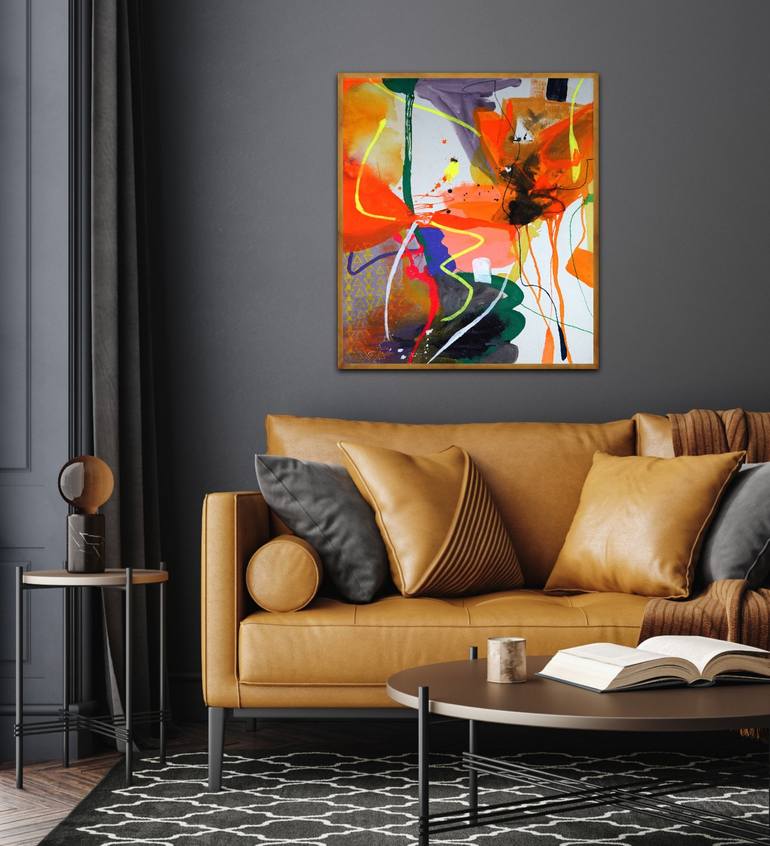 Original Abstract Expressionism Abstract Painting by Wendy Grace