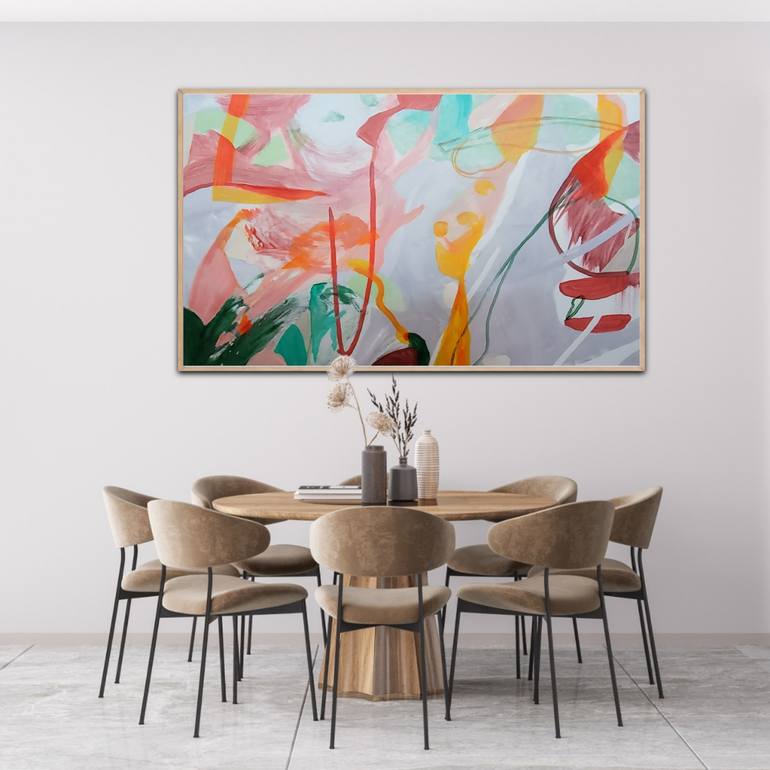 Original Abstract Expressionism Abstract Painting by Wendy Grace