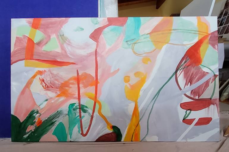 Original Abstract Expressionism Abstract Painting by Wendy Grace