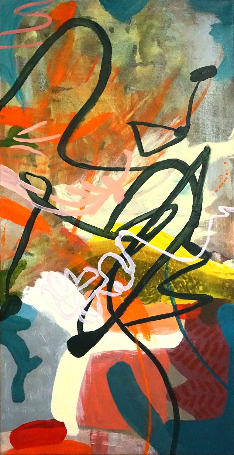 Original Abstract Expressionism Abstract Paintings by Wendy Grace