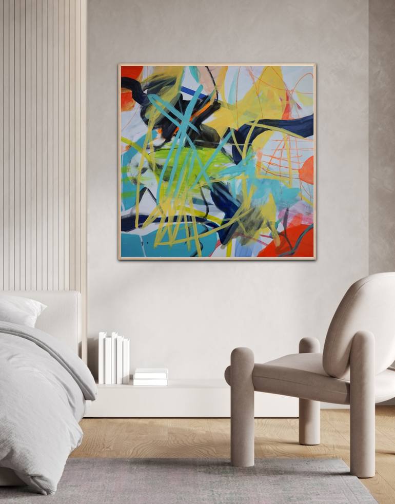 Original Abstract Expressionism Abstract Painting by Wendy Grace