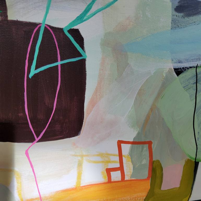 Original Abstract Expressionism Abstract Painting by Wendy Grace