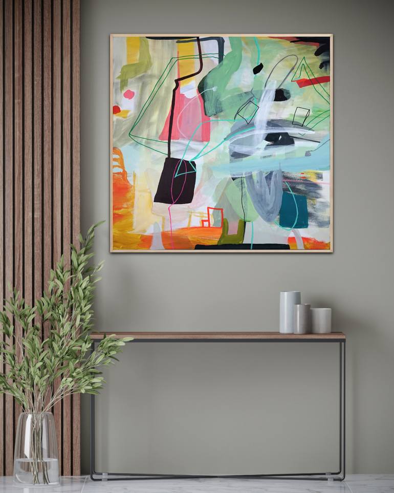 Original Abstract Expressionism Abstract Painting by Wendy Grace