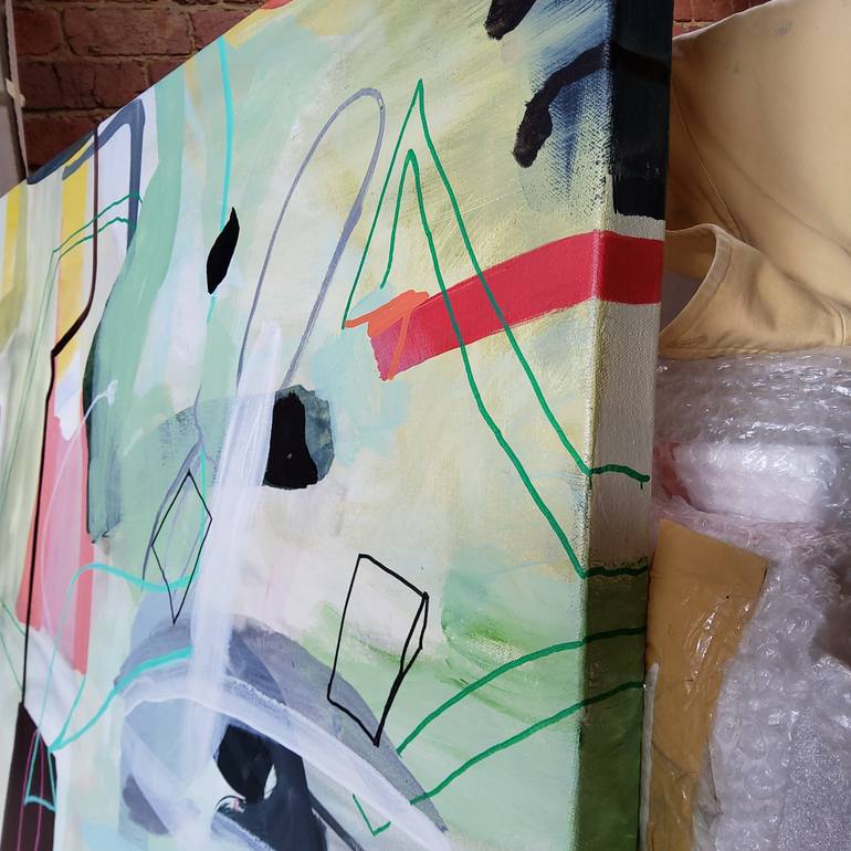 Original Abstract Expressionism Abstract Painting by Wendy Grace