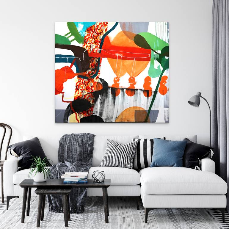 Original Abstract Expressionism Abstract Painting by Wendy Grace