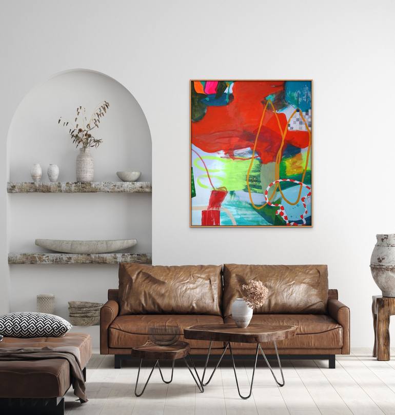 Original Abstract Expressionism Abstract Painting by Wendy Grace