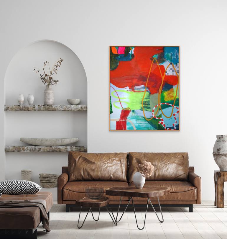 Original Abstract Expressionism Abstract Painting by Wendy Grace