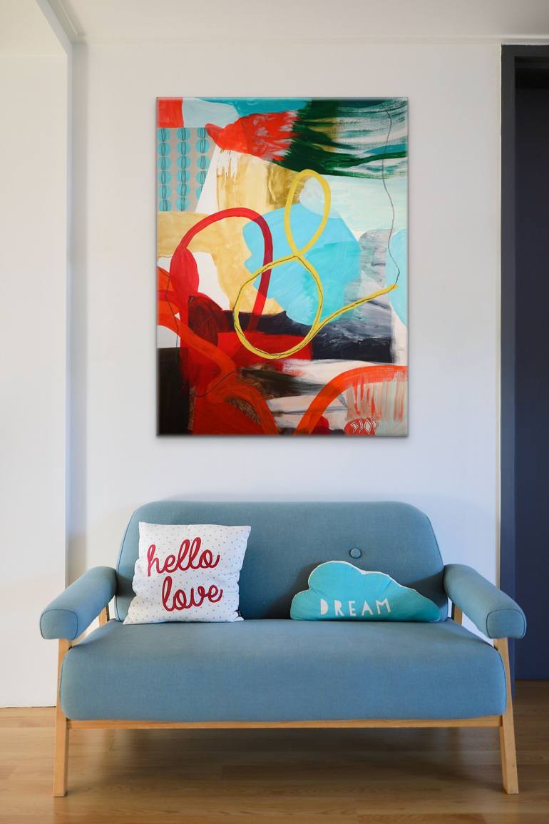 Original Abstract Expressionism Abstract Painting by Wendy Grace