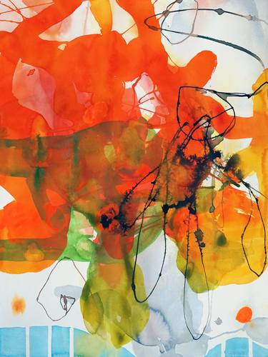 Original Abstract Expressionism Abstract Paintings by Wendy Grace