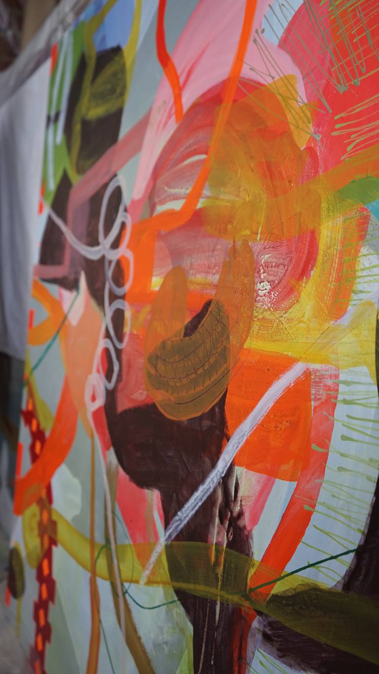 Original Abstract Expressionism Abstract Painting by Wendy Grace