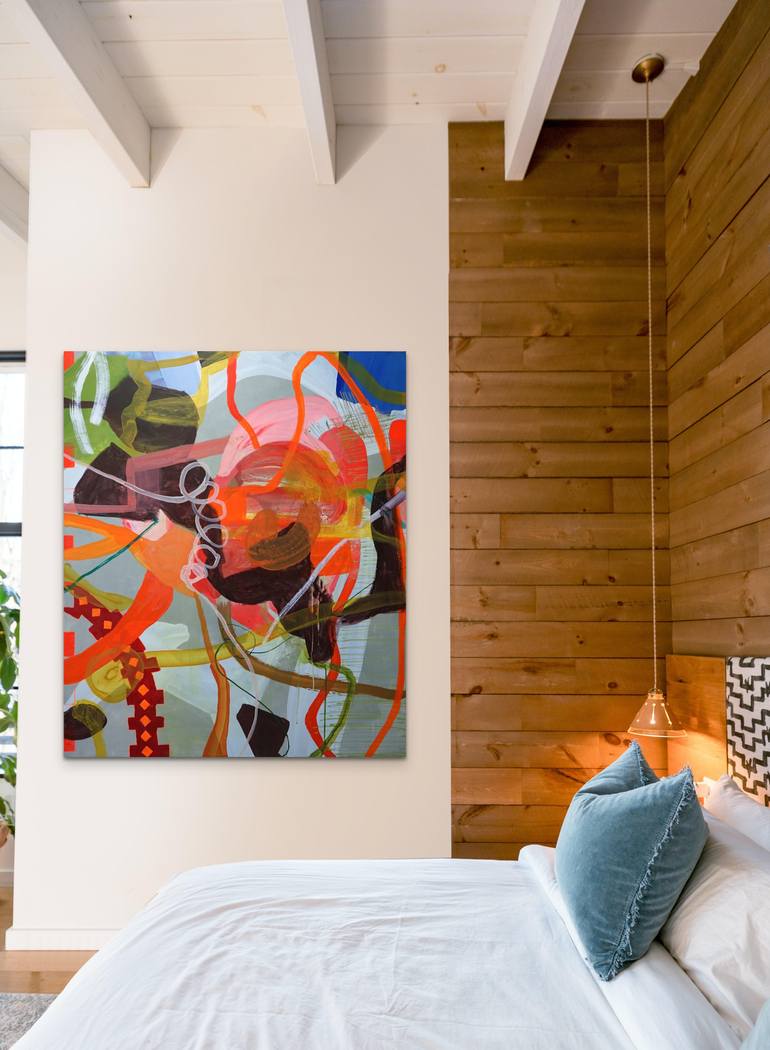 Original Abstract Expressionism Abstract Painting by Wendy Grace
