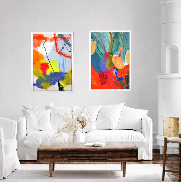 Original Abstract Expressionism Abstract Painting by Wendy Grace