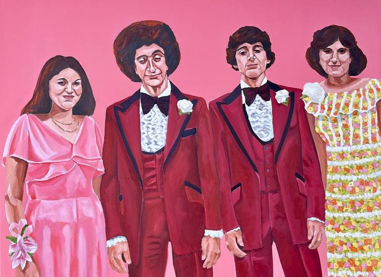 Original Figurative Family Paintings by Jacqueline Kott-Wolle