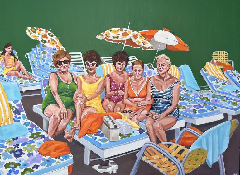 Original Figurative People Paintings by Jacqueline Kott-Wolle