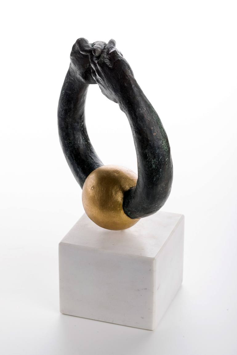 Original Love Sculpture by Saba Skaberne