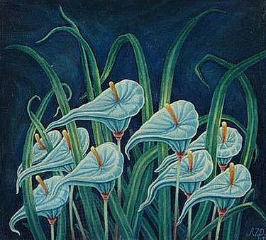 Print of Fine Art Botanic Paintings by Dragan Azdejkovic