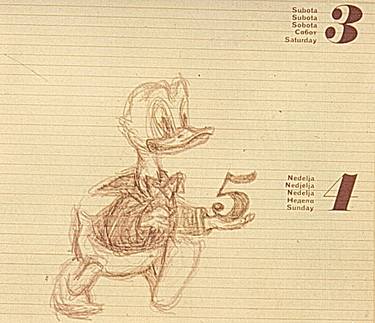 Donald Duck change a date thumb