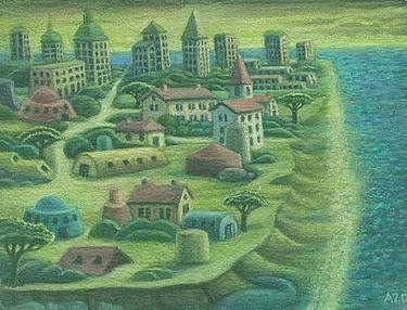 Print of Fine Art Cities Paintings by Dragan Azdejkovic