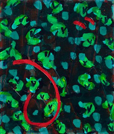 Original Abstract Expressionism Abstract Painting by Wild Don Lewis