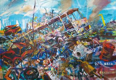Original Abstract Expressionism Car Paintings by Andrey Wolff