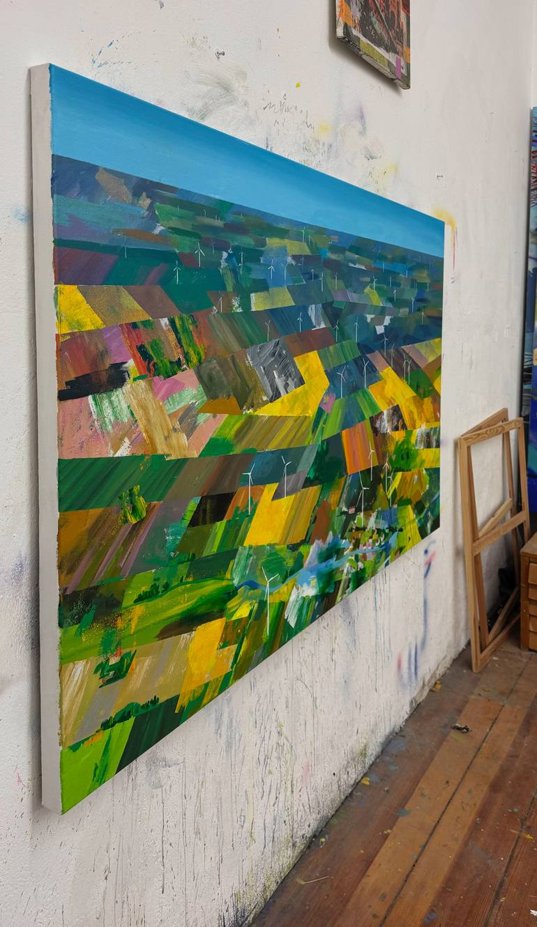 Original Abstract Landscape Painting by Andrej Wolff