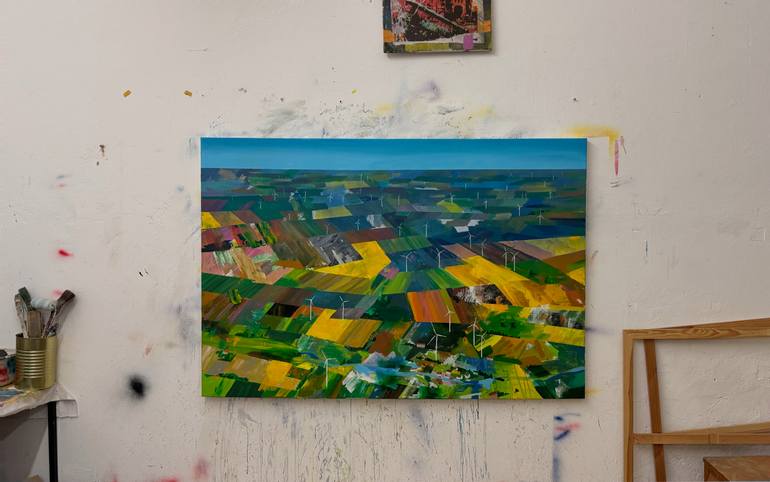 Original Abstract Landscape Painting by Andrej Wolff