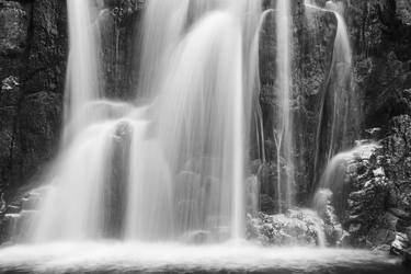 Waterfall in Black & White, Cape Breton Highlands National Park thumb