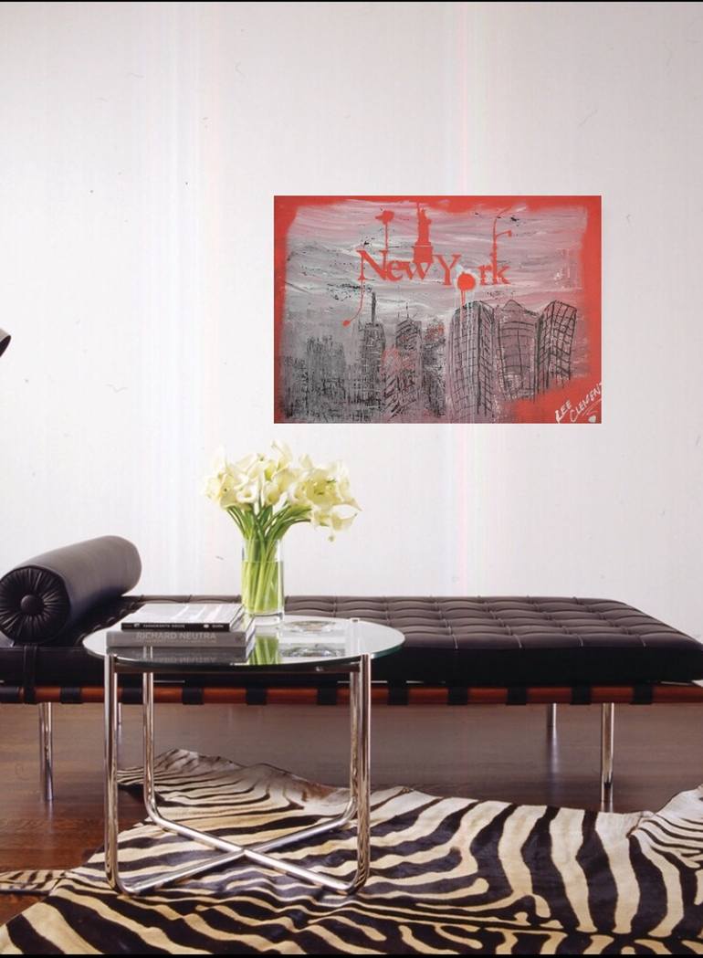 Original Illustration Abstract Painting by Lee Clement