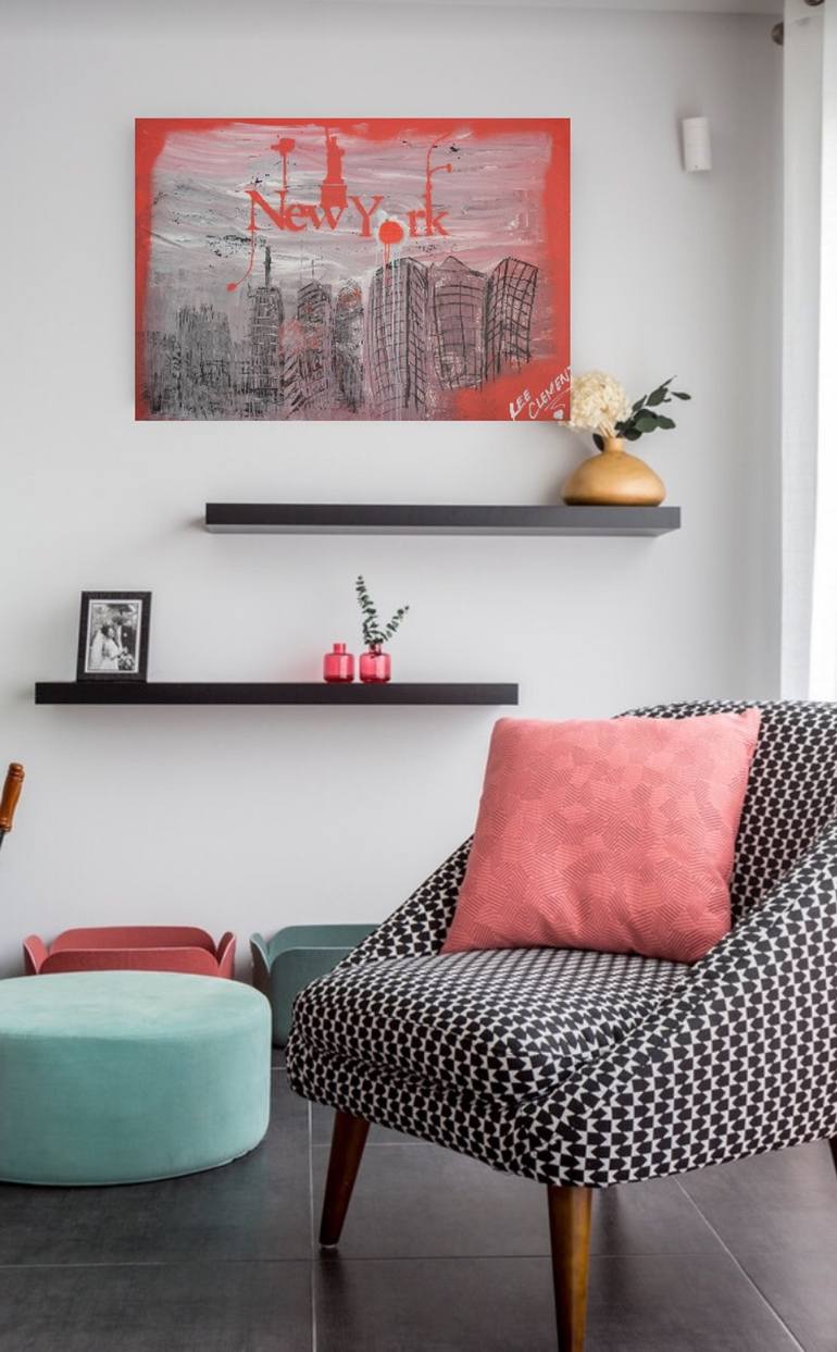 Original Illustration Abstract Painting by Lee Clement