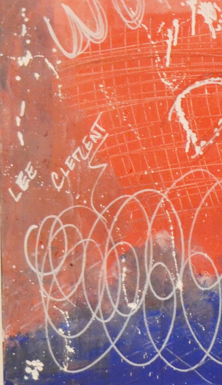 Original Abstract Typography Painting by Lee Clement